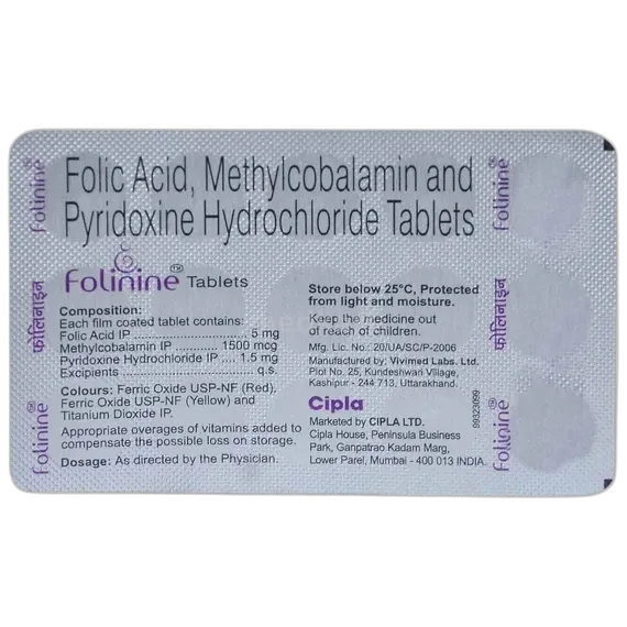 folinine tablet 15's